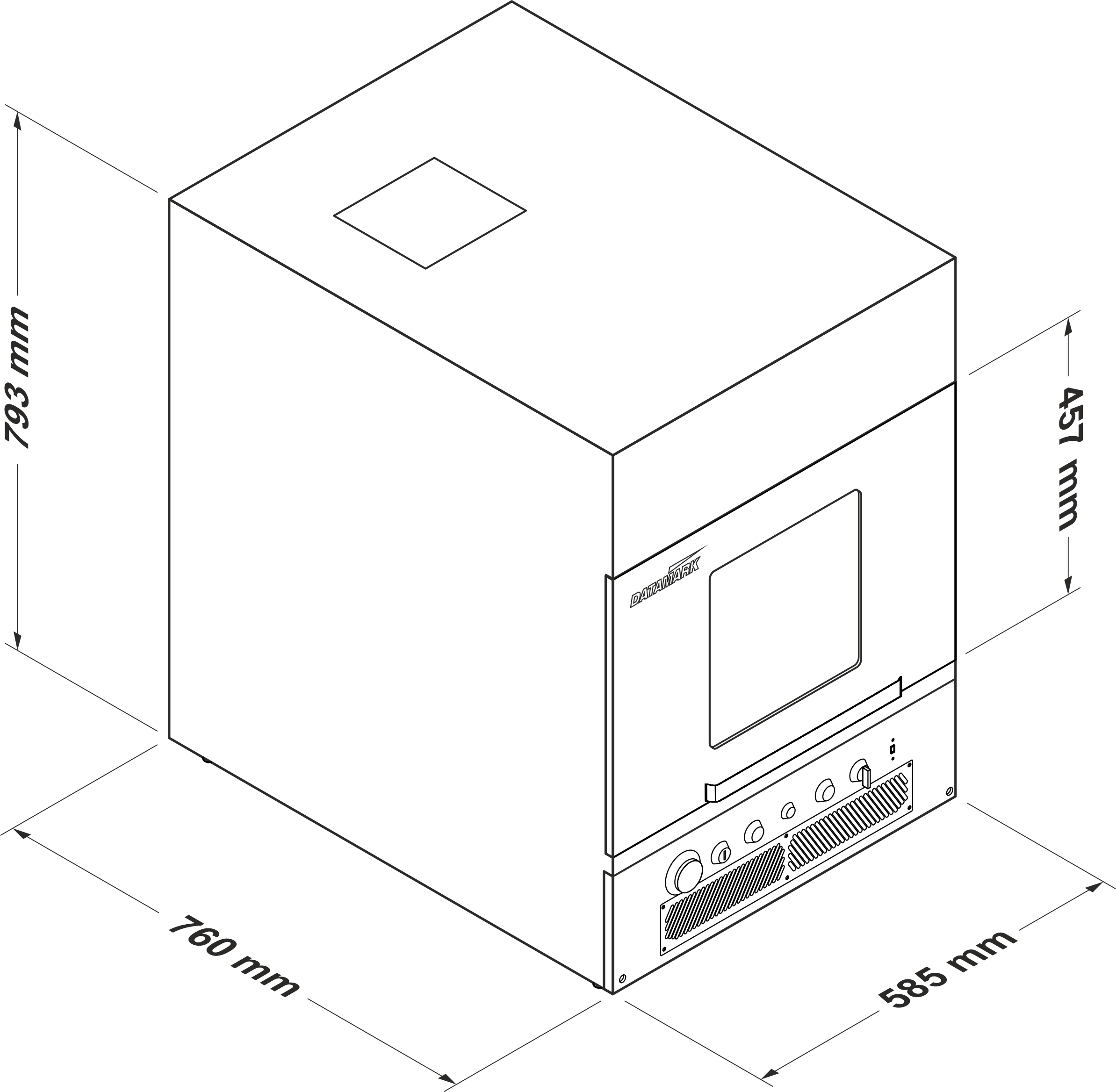 Marcadora Datamark MP-50 Mobile Máquina de grabado láser XL