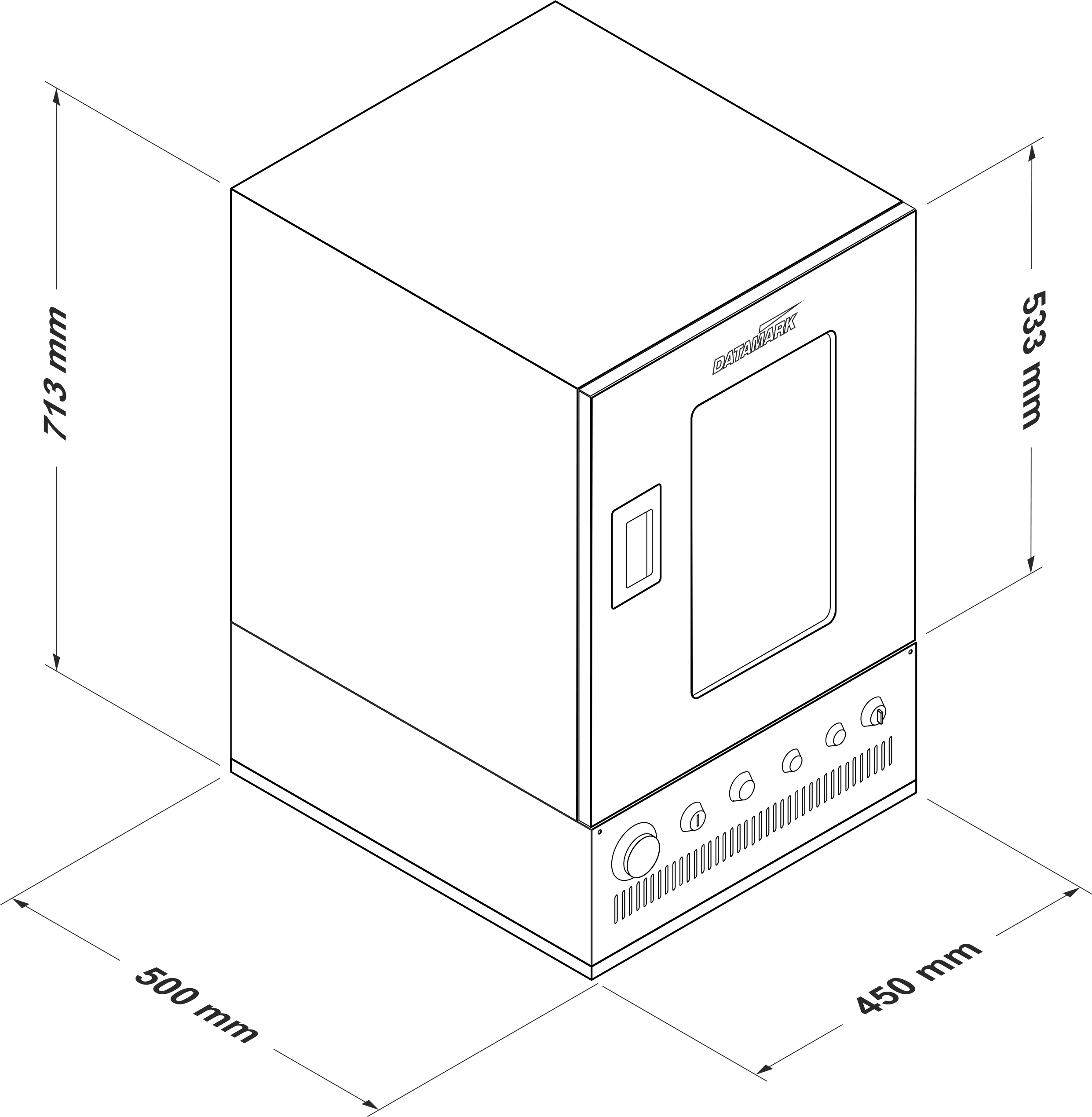 Marcadora Datamark MP-50 Mobile Máquina de grabado láser XL
